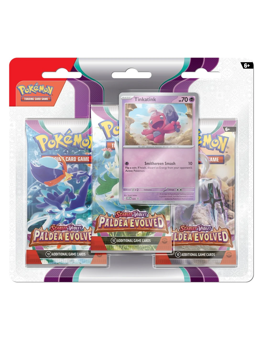 Pokemon Scarlet & Violet Paldea Evolved 3-boosterblister 3 Pokemon Scarlet & Violet Paldea Evolved 3-boosterblister