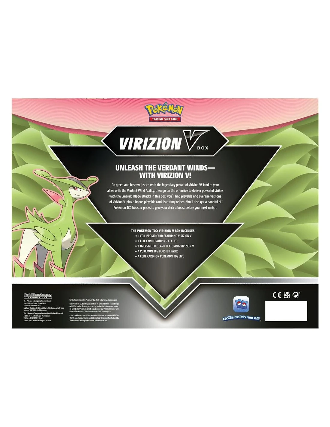 Pokemon Virizion V Box 4 Pokemon Virizion V Box - Afbeelding 2